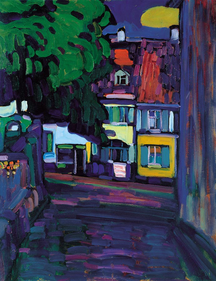 Wassily Kandinsky — Houses in Murnau on Obermarkt, 1908