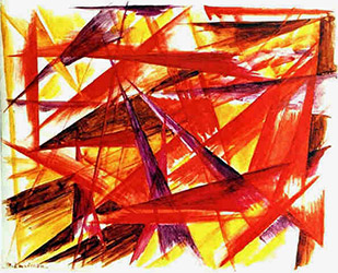 Mikhail Larionov, Red Rayonism, 1913