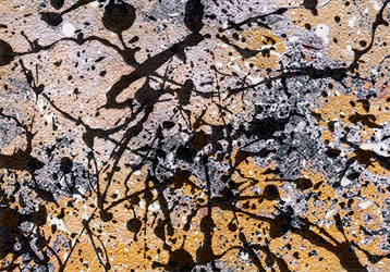 Abstract pattern with ink brush background