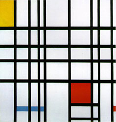 Piet Mondrian - Composition with Yellow, Blue and Red, 1942
