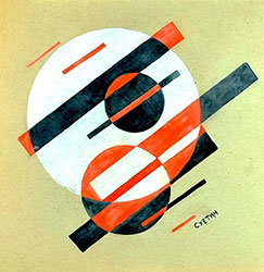 Nikolai Suetin - Composition with a circle, 1920