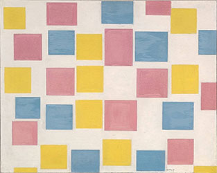 Piet Mondrian - Composition with color planes, 1917