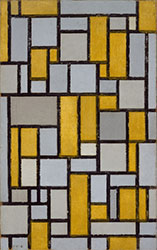 Piet Mondrian - Composition with grid #1, 1918