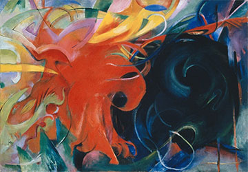 Franz Marc - Fighting forms, 1914