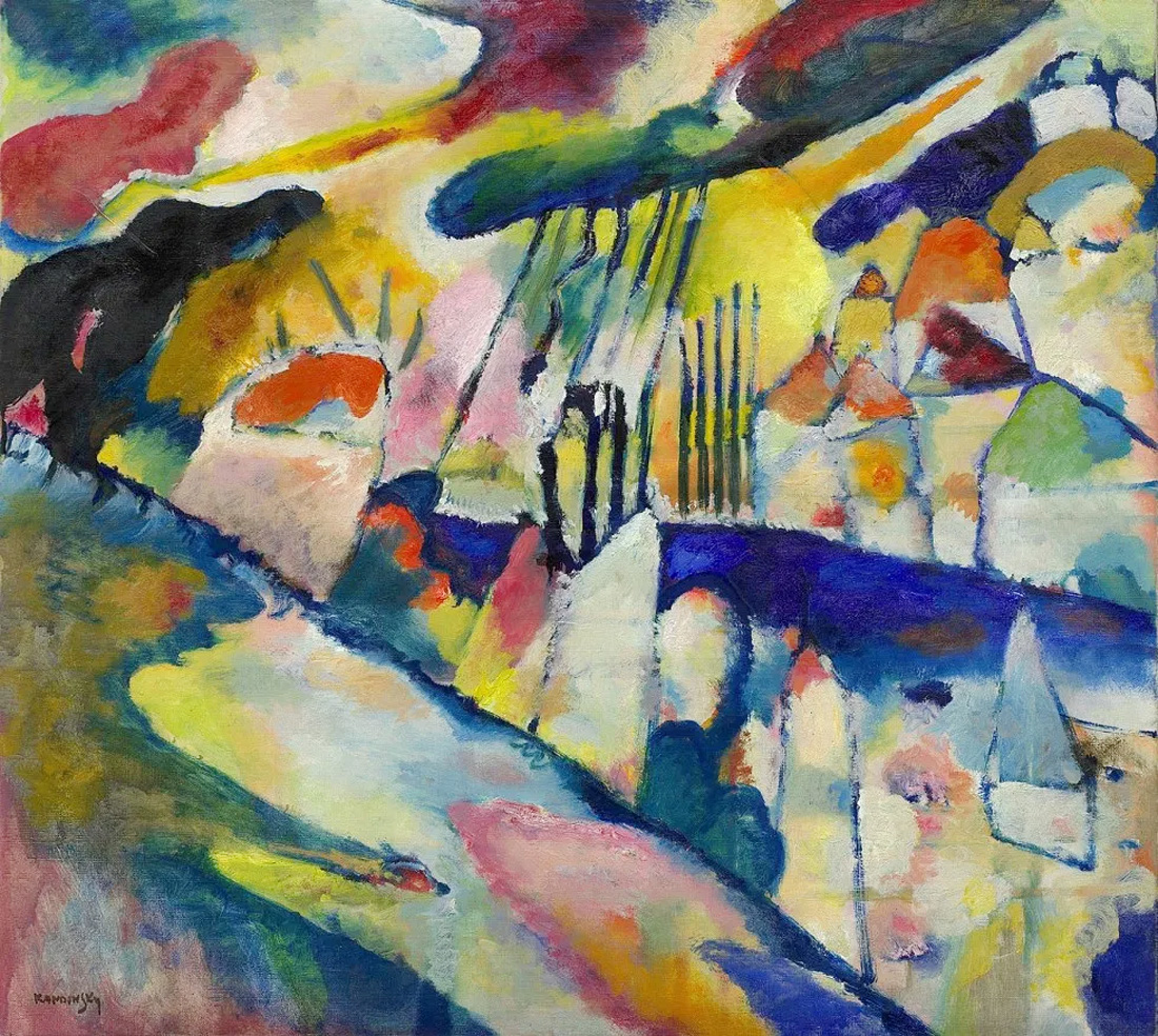 Wassily Kandinsky — Landscape with Rain, 1913