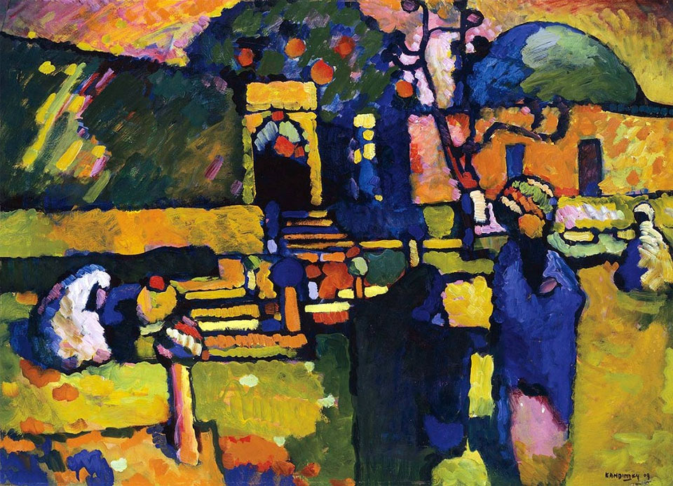 Wassily Kandinsky — Arabs (Cemetery), 1909