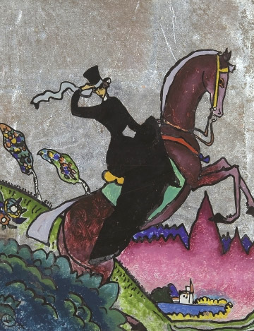 Wassily Kandinsky — A Riding Amazon, 1917