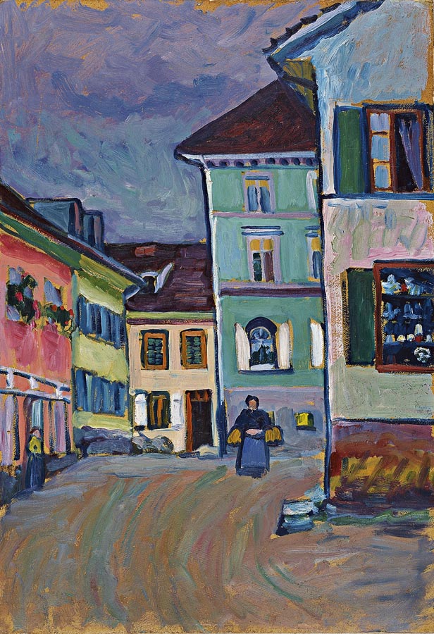 Wassily Kandinsky — Murnau: Top of the Johannisstrasse, 1908
