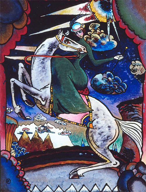 Wassily Kandinsky — Amazon in Mountains, 1918