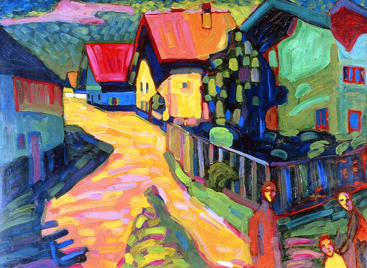 Wassily Kandinsky — Murnau Street With Women, 1908