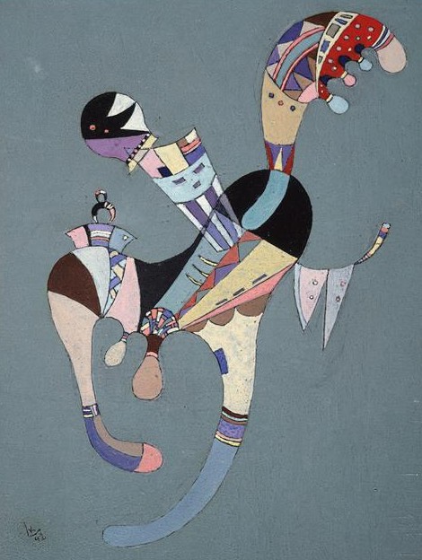 A Floating Figure (1942)  by Wassily Kandinsky