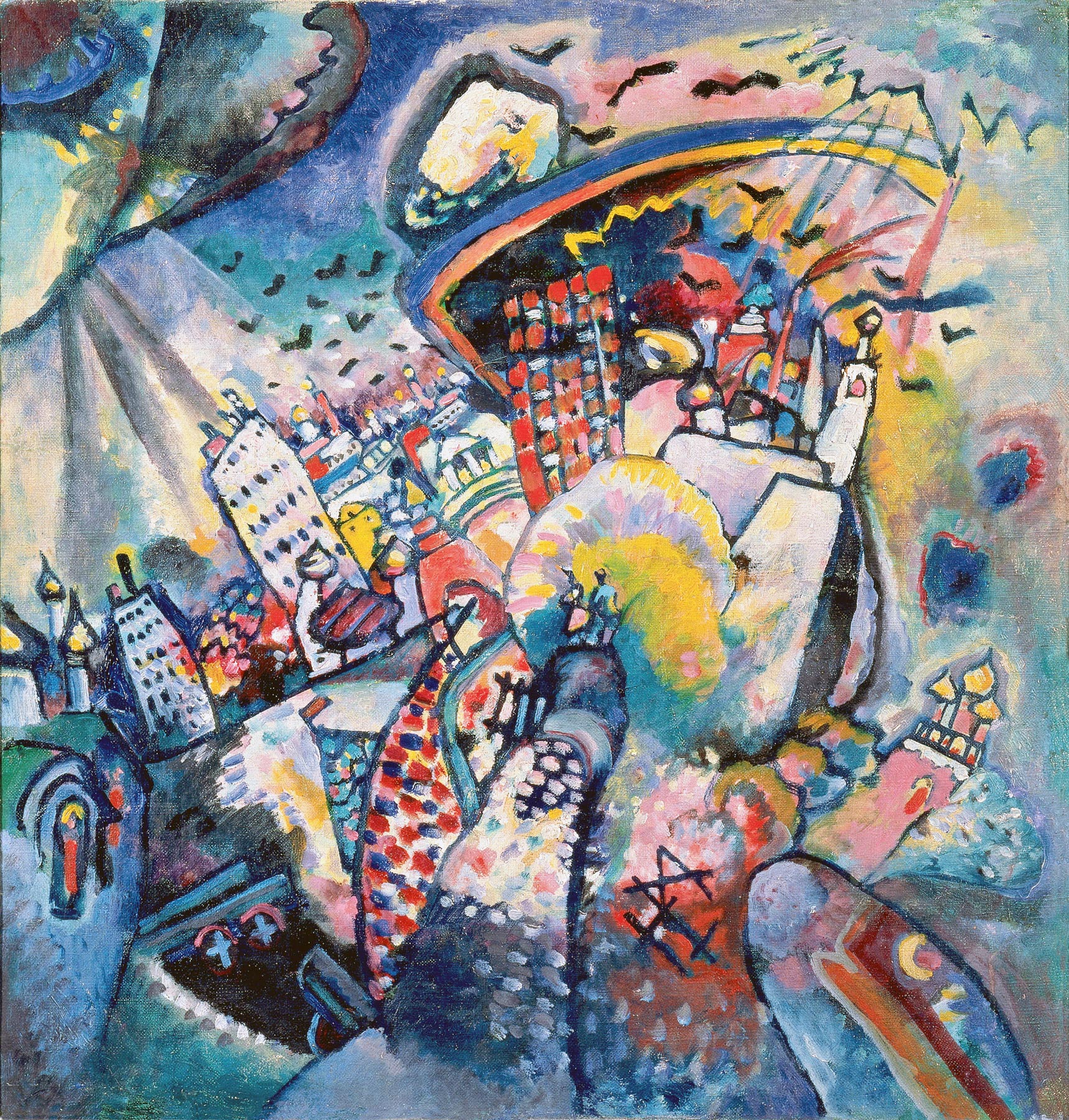Moscow. Red Square (1916) by Wassily Kandinsky Moscow. Red Square (1916) by Wassily Kandinsky