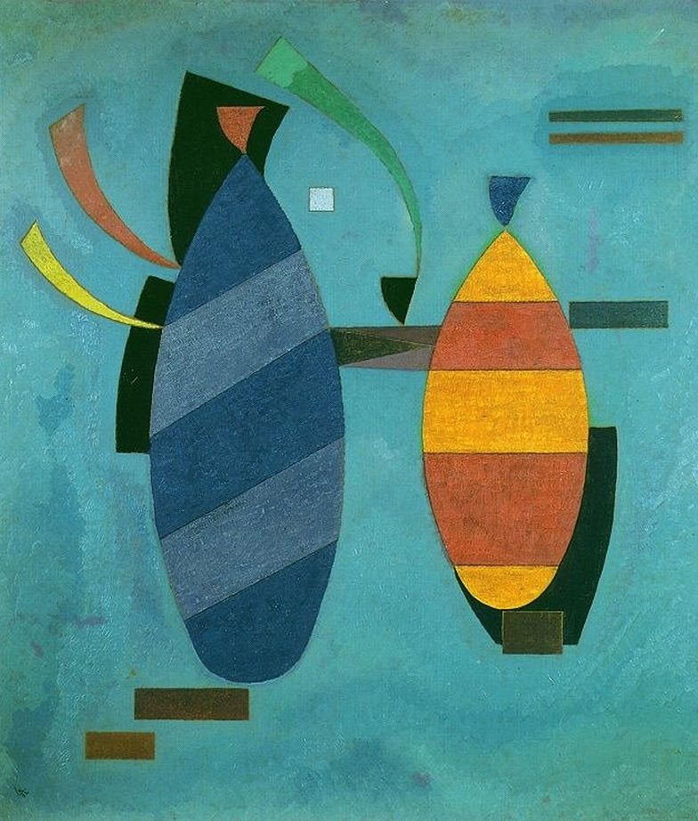 Both Striped (1932)  by Wassily Kandinsky