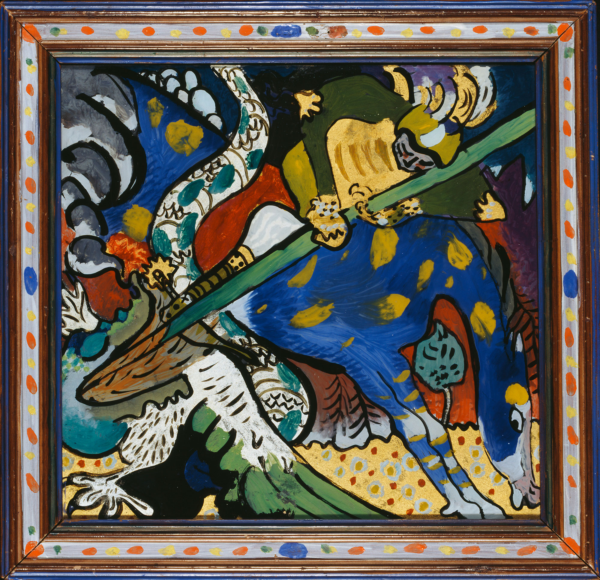 Wassily Kandinsky — Saint George vs Dragon, 1911