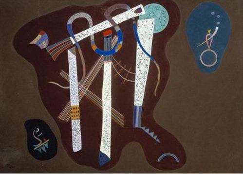 Three Pillars (1943)  by Wassily Kandinsky