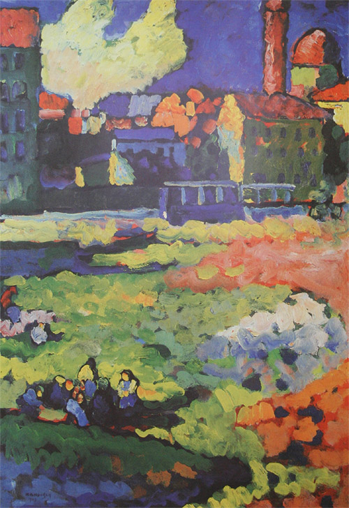 Wassily Kandinsky — Munich-Schwabing With The Church Of St. Ursula, 1908