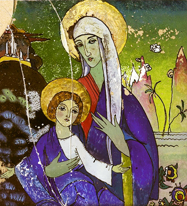 Wassily Kandinsky — Madonna and Christ, 1917