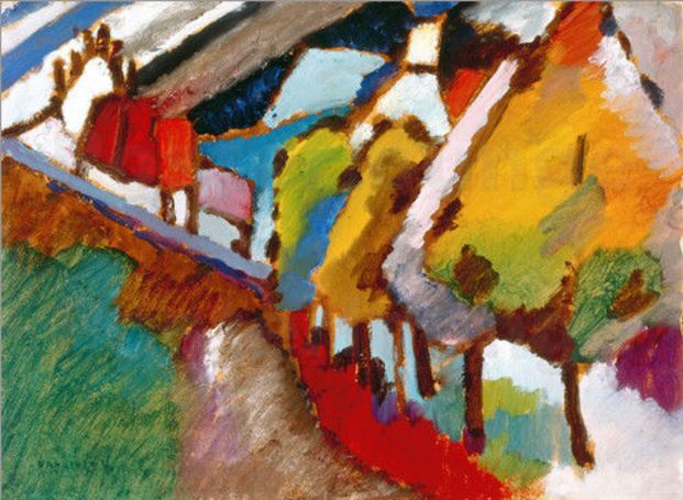 Wassily Kandinsky — Murnau – Castle and Church, 1909