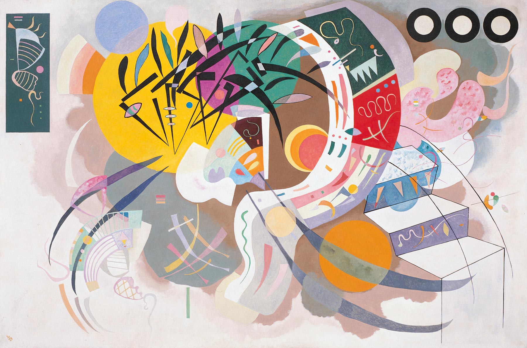 Dominant Curve (1936) by Wassily Kandinsky Dominant Curve (1936) by Wassily Kandinsky