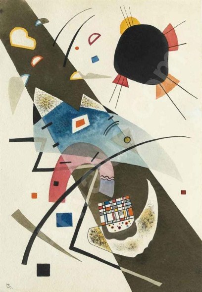 Wassily Kandinsky — Two Black Spots, 1923