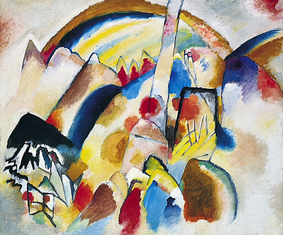 Wassily Kandinsky — Landscape with Red Spots, 1913