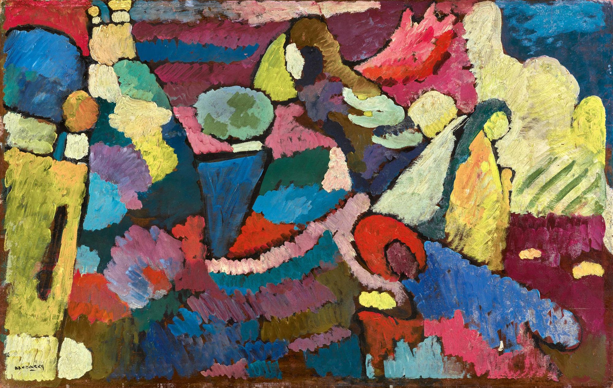 Wassily Kandinsky — Improvisation on Mahogany, 1910