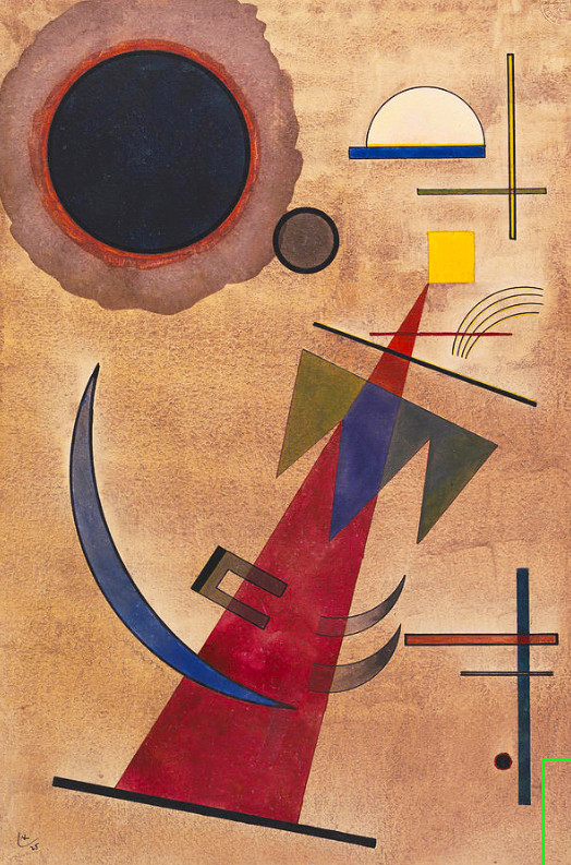 Wassily Kandinsky — Red in the sharp form, 1925